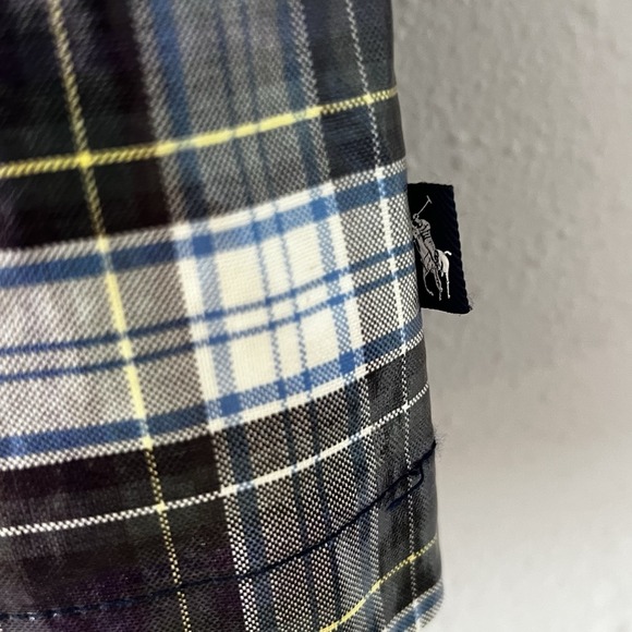 Polo Ralph Lauren Boys Plaid Hooded Rain Coat Jacket L/G 12–14 Waterproof - Picture 5 of 6